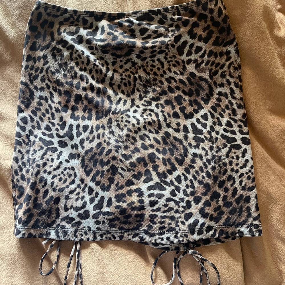 Cheetah print skirt